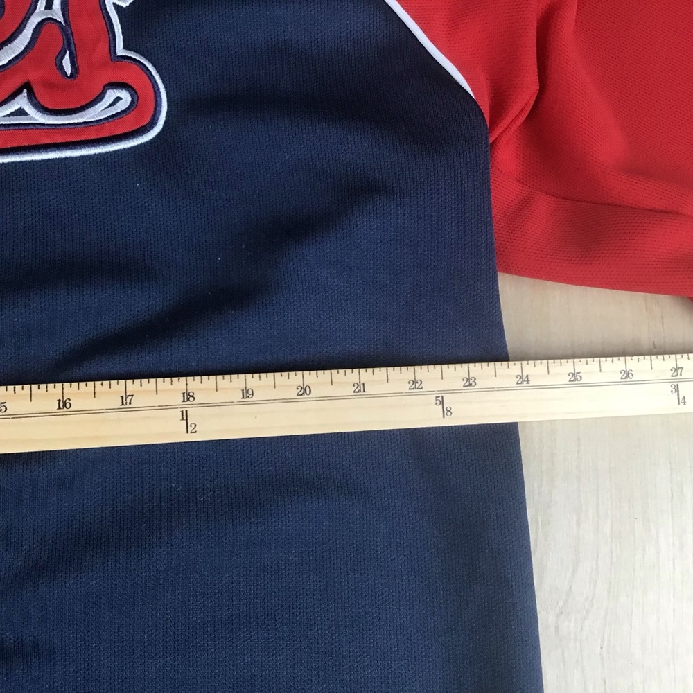 VTG Atlanta Braves True Fan MLB Mens XL MLB Baseball Jersey Andruw Jones #25 - Picture 7 of 8